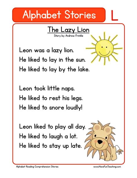 the letter story and song activity