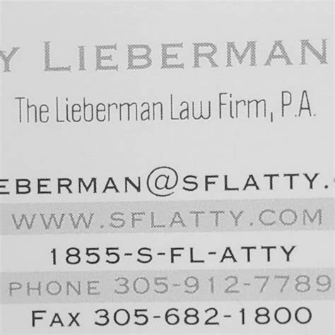 the lieberman law firm p.a