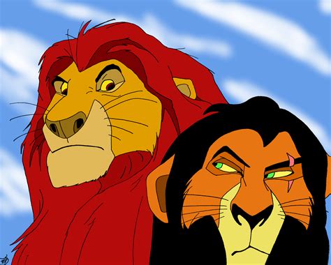 the lion king mufasa and scar