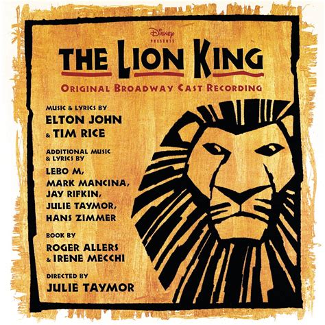 the lion king original broadway soundtrack