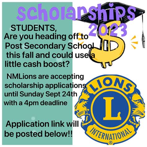 the lions club scholarship