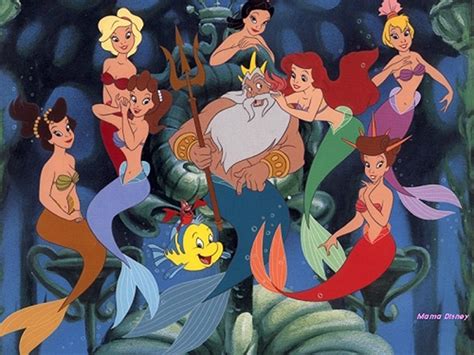 the little mermaid the daughters of triton