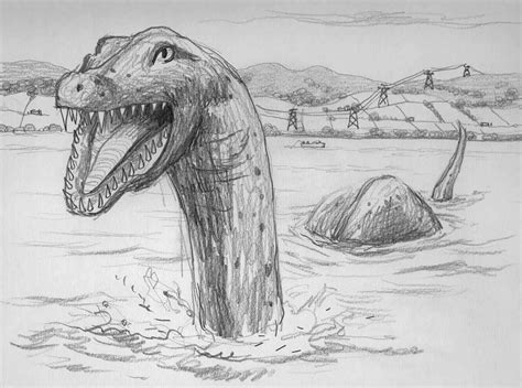 the loch ness monster drawing