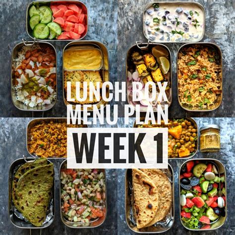 Lunch Box Recipes Menu 6 Days 6 Lunch Box Recipes easy to make
