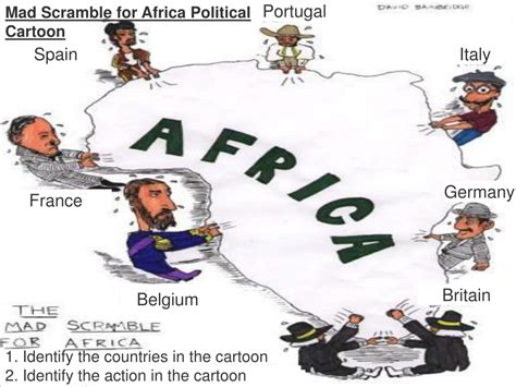 the mad scramble for africa political cartoon