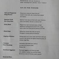 the malaya restaurant sydney menu