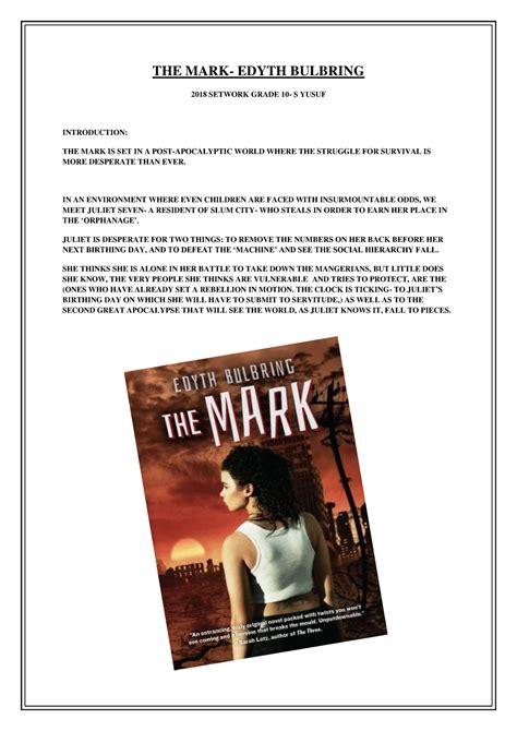 the mark chapter summaries