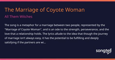 the marriage of coyote woman