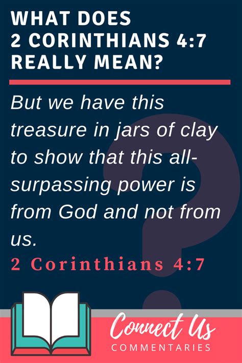 the meaning of 2 corinthians 4:7