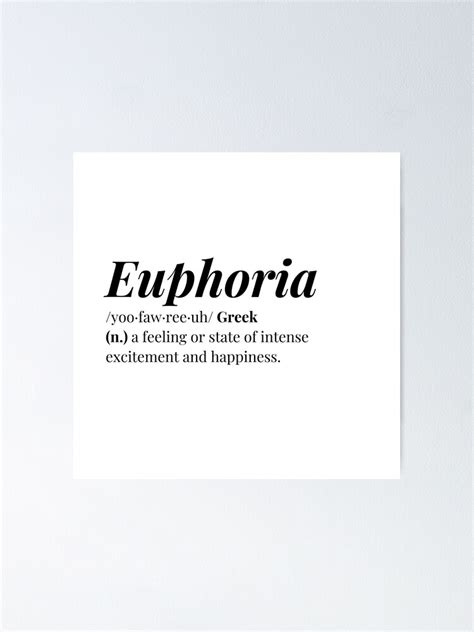 the meaning of the word euphoria