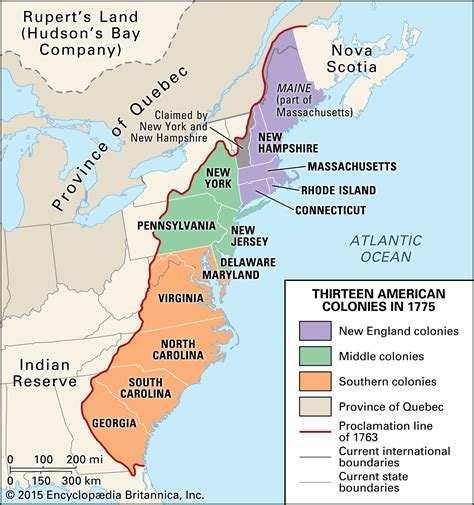 the middle colonies list