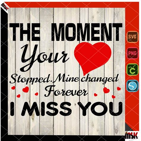 The Moment Your Beautiful Heart Stopped Beating Remembrance Etsy