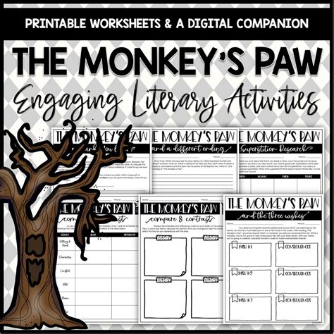 the monkey's paw theme worksheet