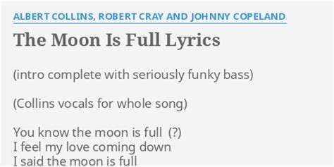 the moon is full lyrics
