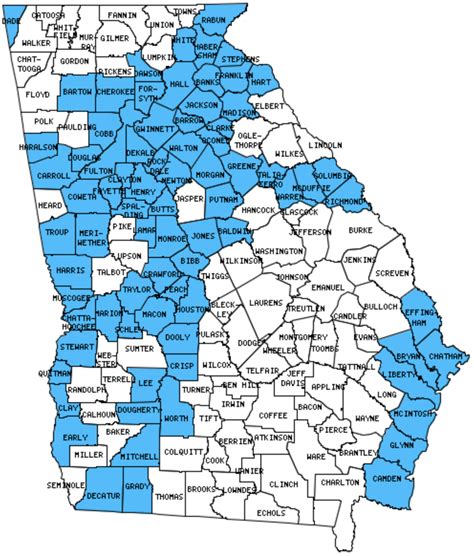 the most northwestern county in georgia