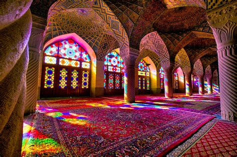 the nasir al-mulk mosque shiraz iran