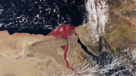 the nile turned red
