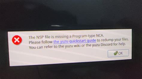 the nsp file is missing a program-type nca