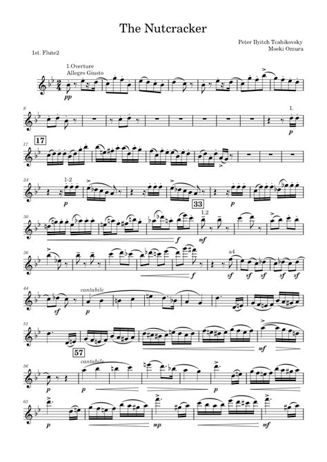 The Nutcracker Flute Sheet Music