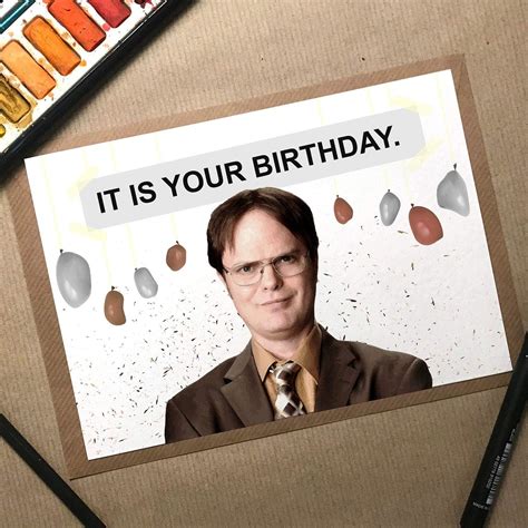 the office birthday cards