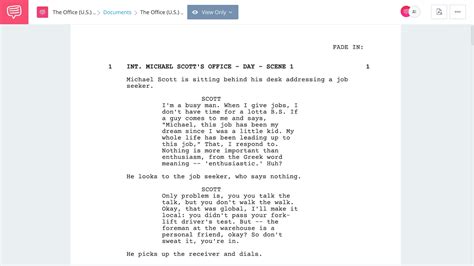 the office season 4 episode 12 script