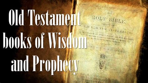 the old testament books of wisdom and poetry