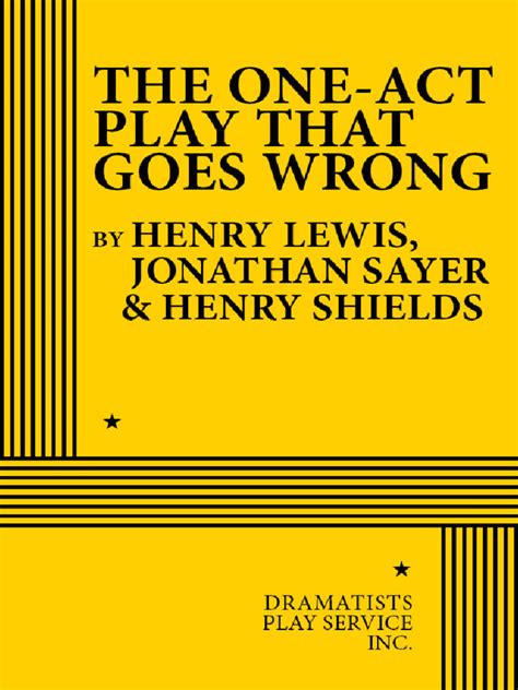 The One-Act Play That Goes Wrong Script Pdf