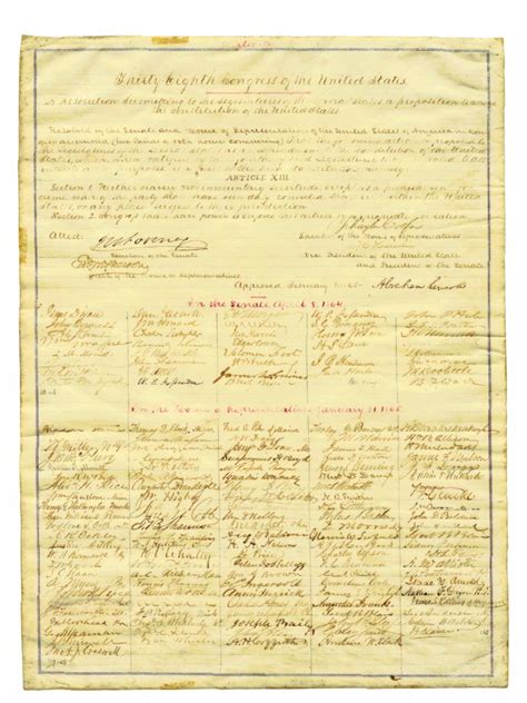 the original 13th amendment document
