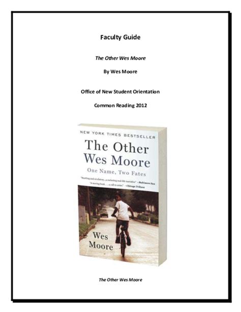 the other wes moore pdf free