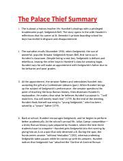 About The Palace Thief Summary 2023