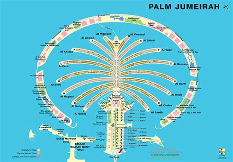 the palm dubai map