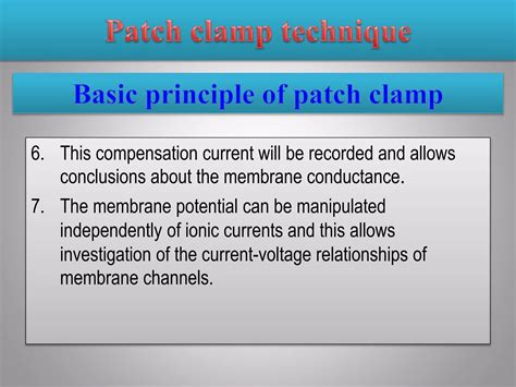 The Patch Clamp Technique Principles And Technical Considerations