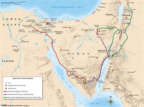 the path of the israelites in the wilderness