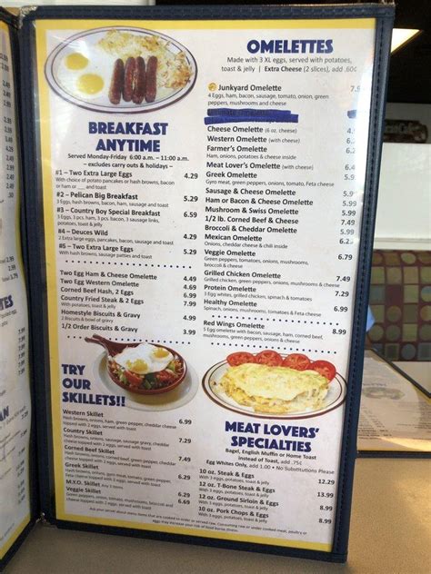 the pelican cafe menu