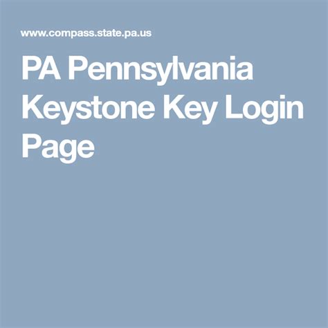 the pennsylvania key login