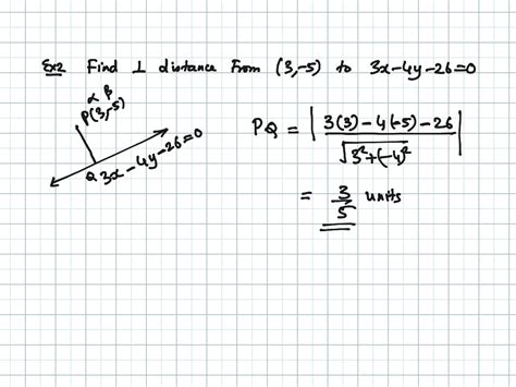 the perpendicular distance from a point to a line is defined as the length of the segment that is