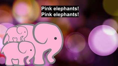 the pink elephant song