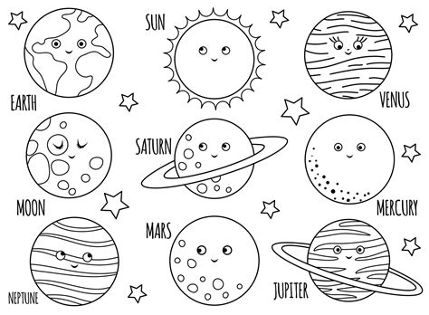 The Planets Coloring Page