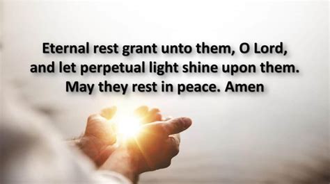 the prayer of eternal rest