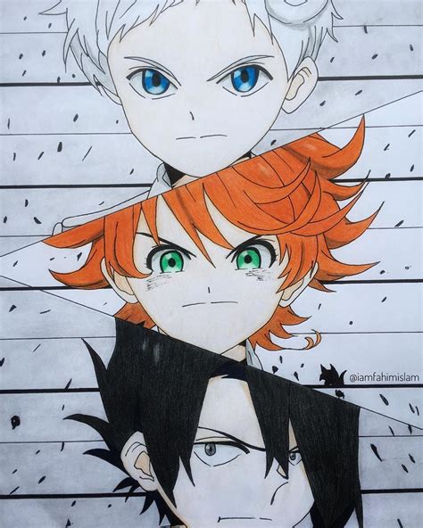 the promised neverland dessin facile