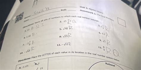 the real number system worksheet all things algebra