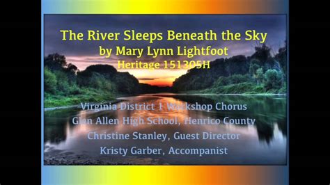 the river sleeps beneath the sky
