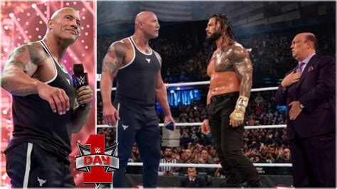 the rock returns to confront roman reigns
