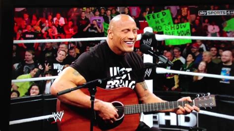 the rock singing to vickie guerrero