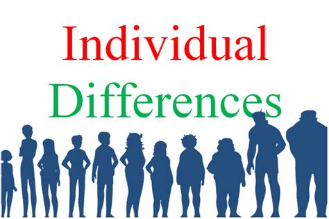 the role of individual differences