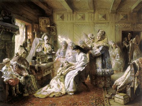 the russian bride's attire painting