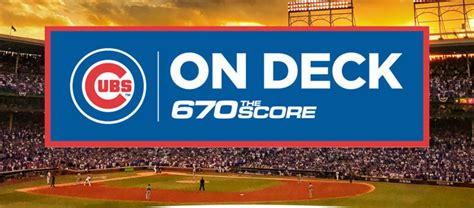 the score 670 cubs schedule