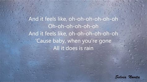 the script rain lyrics