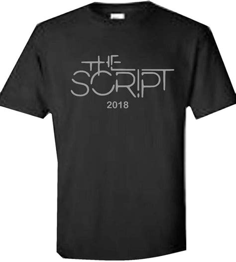 the script tour t shirts