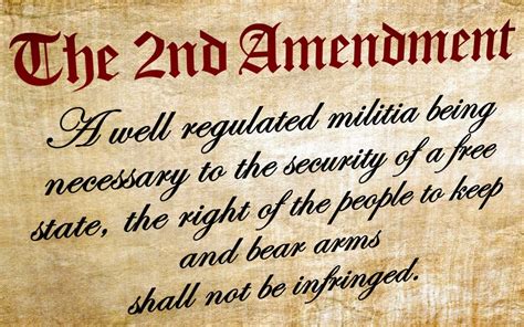 the second amendment says